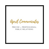 April Communicates logo, April Communicates contact details