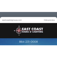 East Coast Signs & Lighting logo, East Coast Signs & Lighting contact details