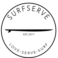 SurfServe logo, SurfServe contact details