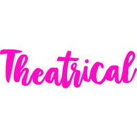 theatrical logo, theatrical contact details