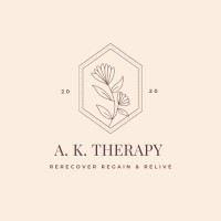 A. K. Therapy logo, A. K. Therapy contact details