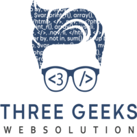 Three Geeks logo, Three Geeks contact details