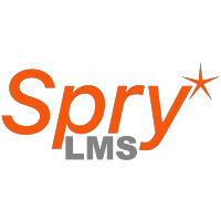 SpryLMS logo, SpryLMS contact details