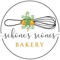 Schone's Scones logo, Schone's Scones contact details