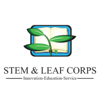 The STEM & Leaf Corps logo, The STEM & Leaf Corps contact details