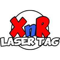 XnR Laser Tag logo, XnR Laser Tag contact details