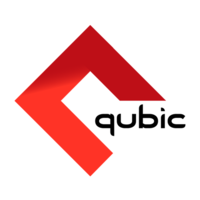 qubic logo, qubic contact details