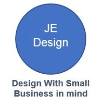 JE Design logo, JE Design contact details