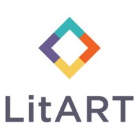 LitART logo, LitART contact details