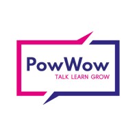 PowWow logo, PowWow contact details