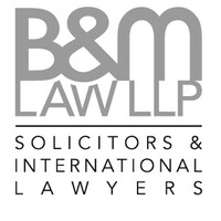 B&M Law LLP logo, B&M Law LLP contact details