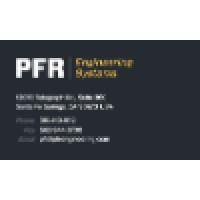 PFR Engineering Systems logo, PFR Engineering Systems contact details