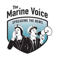 The Marine Voice logo, The Marine Voice contact details