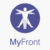 MyFront logo, MyFront contact details