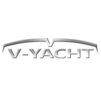 V YACHT logo, V YACHT contact details