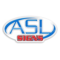 ASL Signs and Service logo, ASL Signs and Service contact details