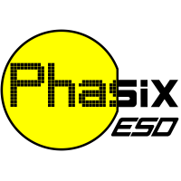 Phasix ESD logo, Phasix ESD contact details