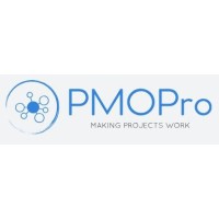 PmoPro logo, PmoPro contact details