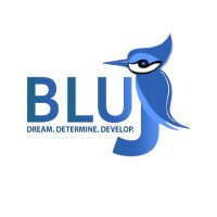 BluJ logo, BluJ contact details