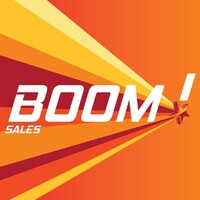 BOOM! Sales logo, BOOM! Sales contact details