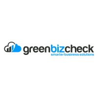 GreenBizCheck logo, GreenBizCheck contact details