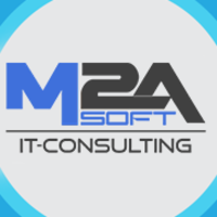 M2ASOFT logo, M2ASOFT contact details