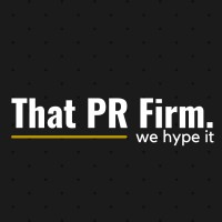 That PR Firm logo, That PR Firm contact details