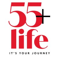 55+ Life logo, 55+ Life contact details