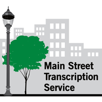 Main Street Transcription Service logo, Main Street Transcription Service contact details