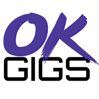 OK Gigs logo, OK Gigs contact details