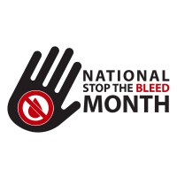 National Stop the Bleed Month logo, National Stop the Bleed Month contact details