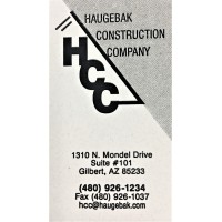 Haugebak Construction Company, Inc logo, Haugebak Construction Company, Inc contact details