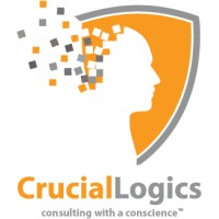 CrucialLogics logo, CrucialLogics contact details