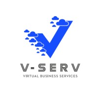 V-SERV logo, V-SERV contact details