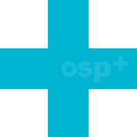 OSP+ logo, OSP+ contact details