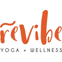 reVibe Yoga + Wellness logo, reVibe Yoga + Wellness contact details