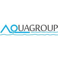 Aquagroup as logo, Aquagroup as contact details