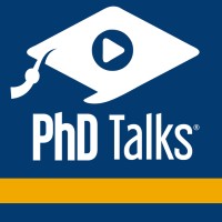 PhD Talks logo, PhD Talks contact details