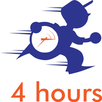 4hours logo, 4hours contact details