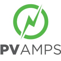 PV AMPS logo, PV AMPS contact details