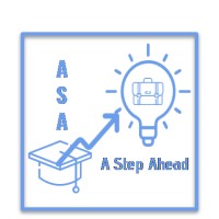 A Step Ahead logo, A Step Ahead contact details