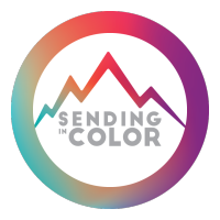 Sending in Color logo, Sending in Color contact details