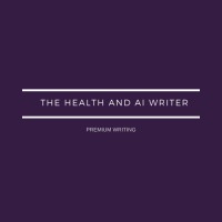 The Health and AI Writer logo, The Health and AI Writer contact details