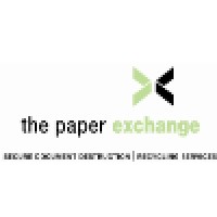 The Paper Exchange logo, The Paper Exchange contact details