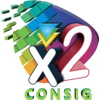 X2 Consig logo, X2 Consig contact details