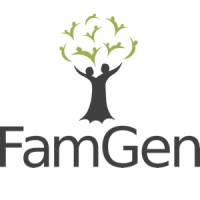 FamGen logo, FamGen contact details