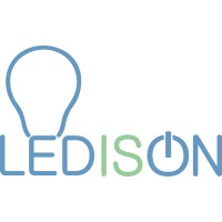 LEDison logo, LEDison contact details