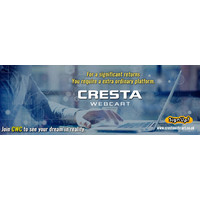 CrestaWebCart logo, CrestaWebCart contact details