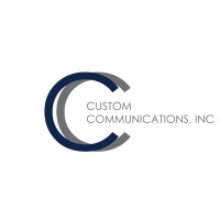 Custom Communications logo, Custom Communications contact details