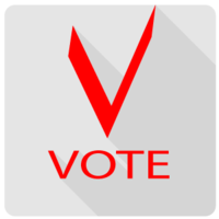 V Vote logo, V Vote contact details